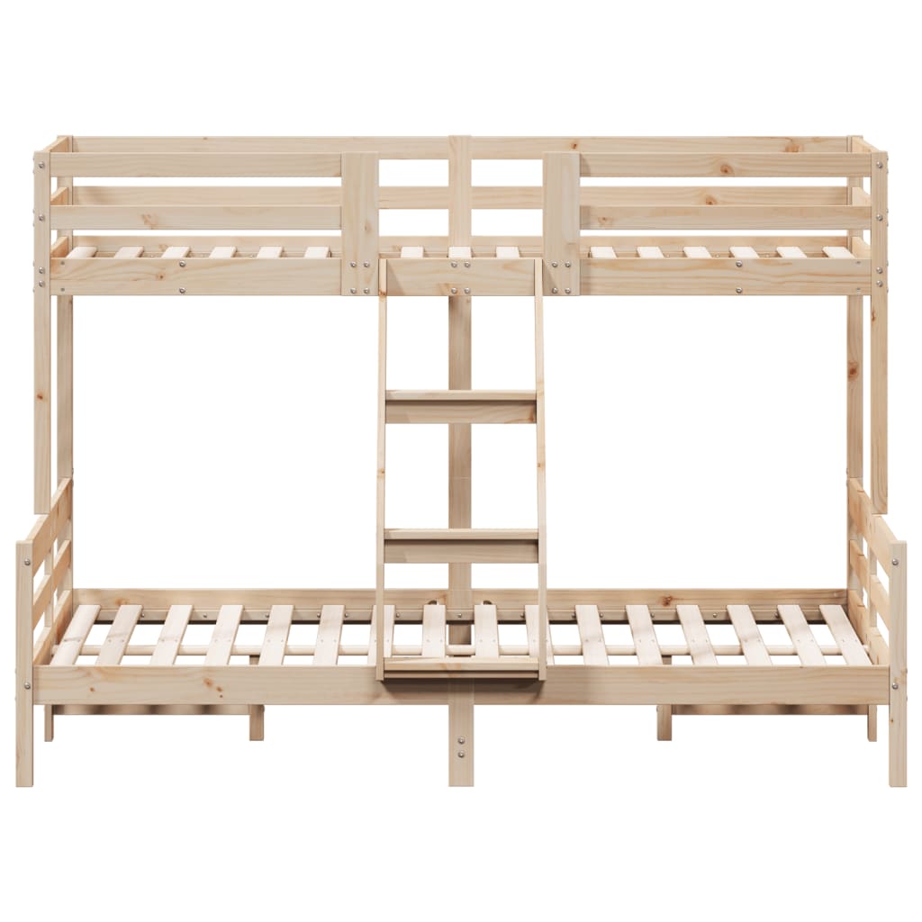 Bunk Bed Without Mattress 80X200/140X200 Cm Solid Wood