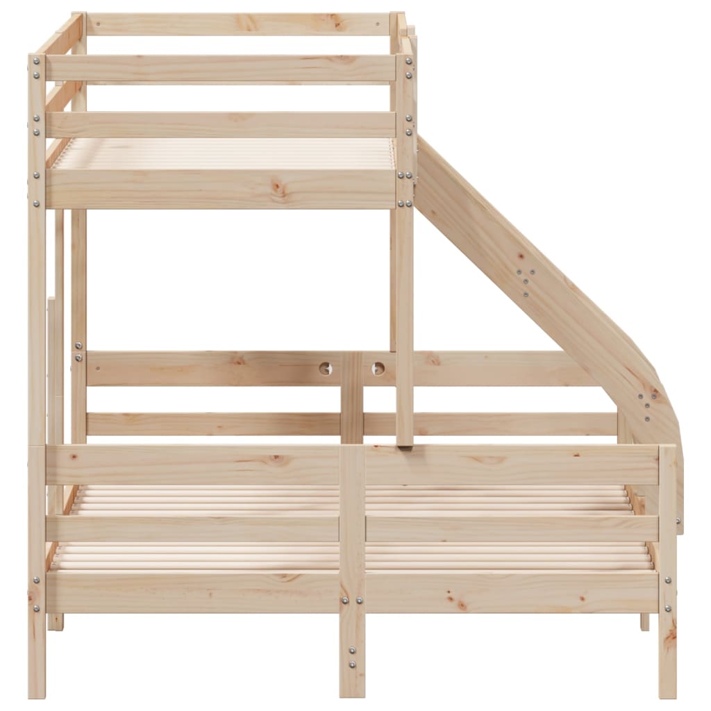 Bunk Bed Without Mattress 80X200/140X200 Cm Solid Wood