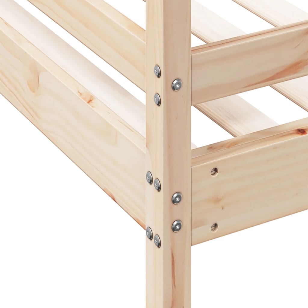 Bunk Bed Without Mattress 80X200/140X200 Cm Solid Wood