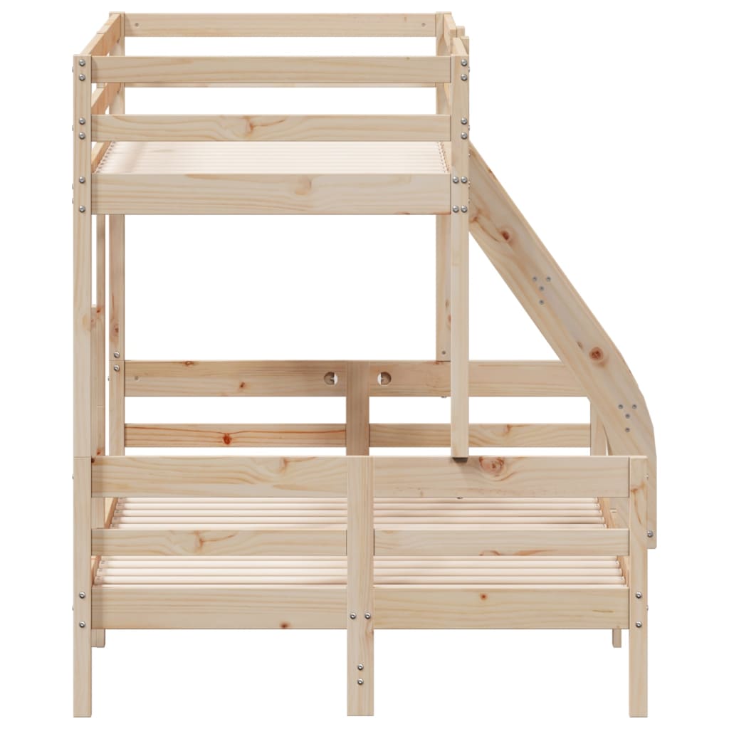 Bunk Bed Without Mattress 90X200/120X200 Cm Solid Wood