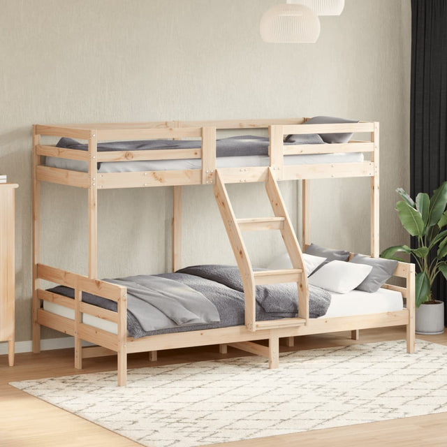 Bunk Bed Without Mattress 90X200/120X200 Cm Solid Wood