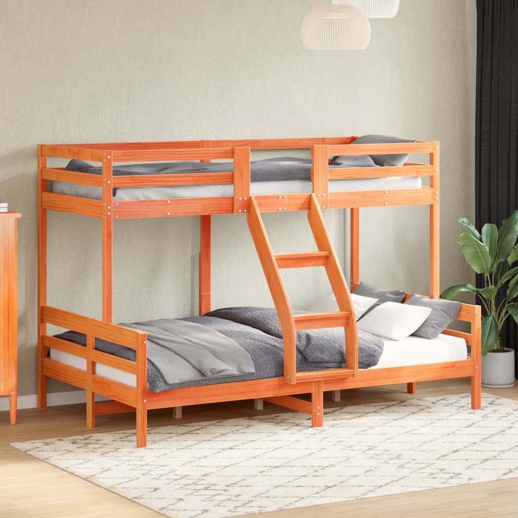 Bunk Bed Without Mattress 90X200/120X200 Cm Solid Wood