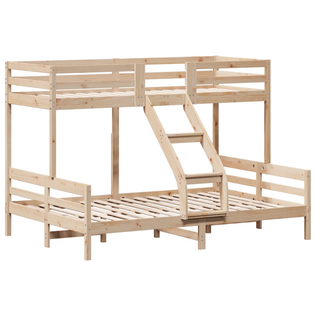 Bunk Bed Without Mattress 90X200/140X200 Cm Solid Wood
