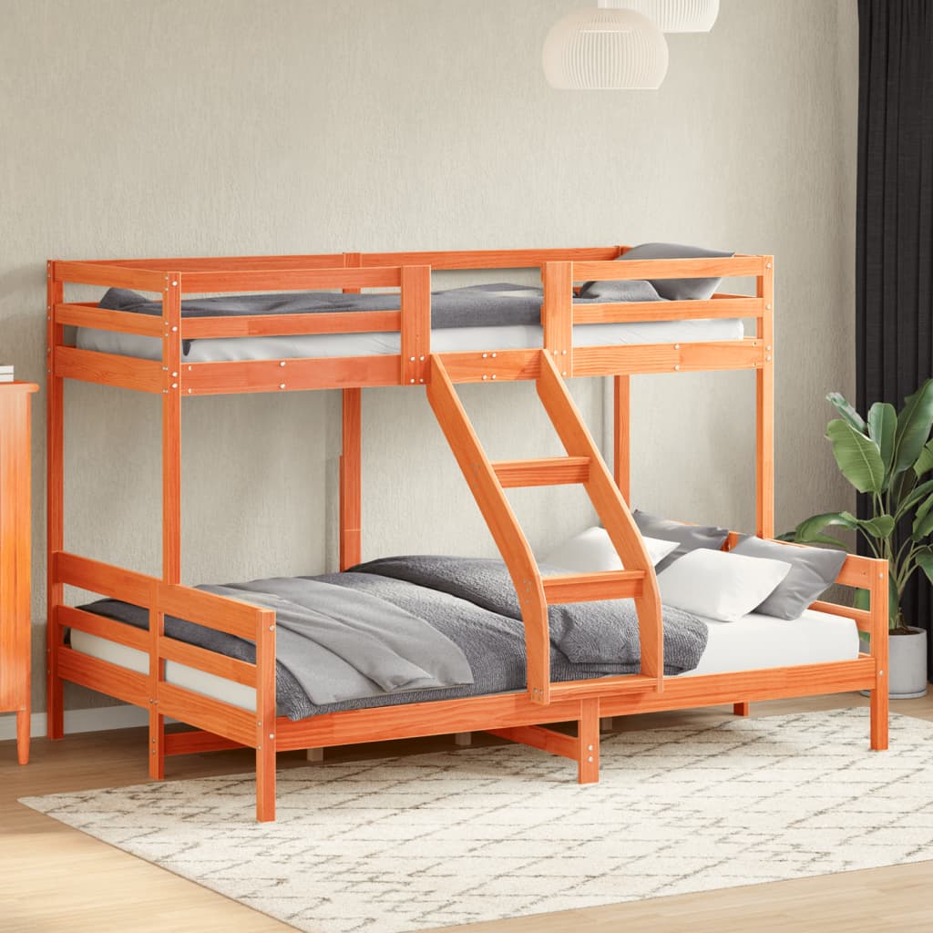 Bunk Bed Without Mattress 90X200/140X200 Cm Solid Wood