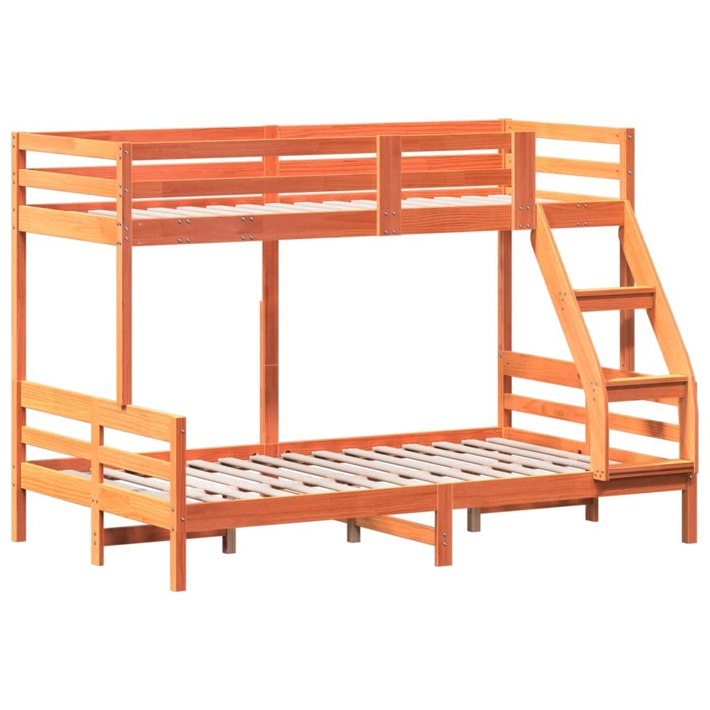Bunk Bed Without Mattress 80X200/120X200 Cm Solid Wood