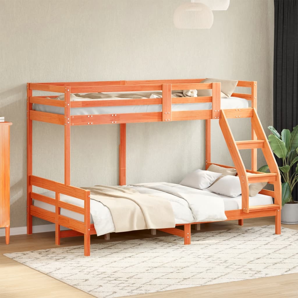 Bunk Bed Without Mattress 80X200/120X200 Cm Solid Wood