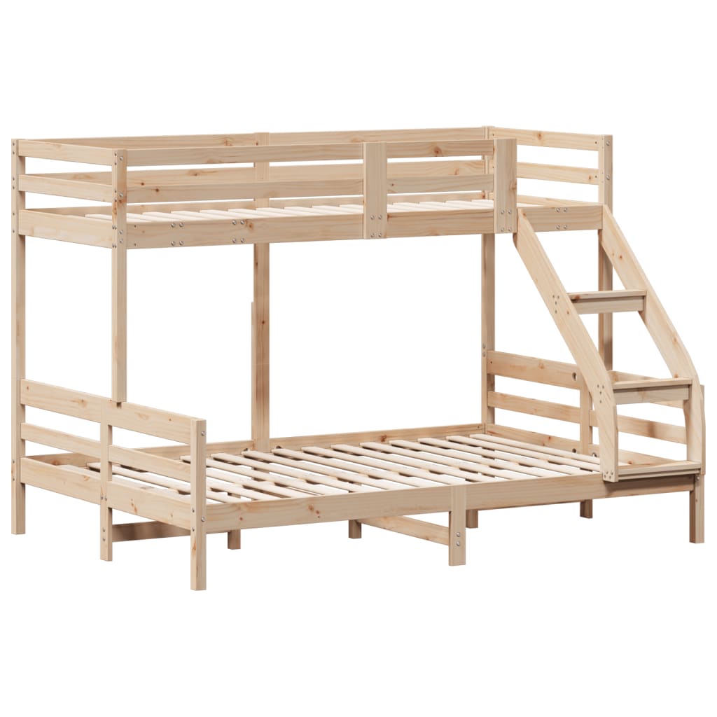 Bunk Bed Without Mattress 80X200/140X200 Cm Solid Wood