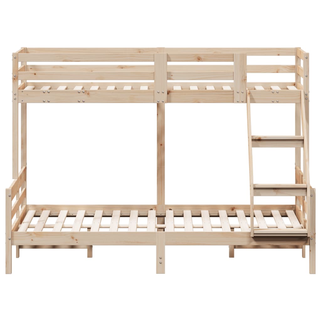 Bunk Bed Without Mattress 80X200/140X200 Cm Solid Wood