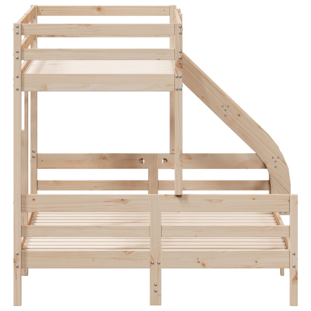 Bunk Bed Without Mattress 80X200/140X200 Cm Solid Wood