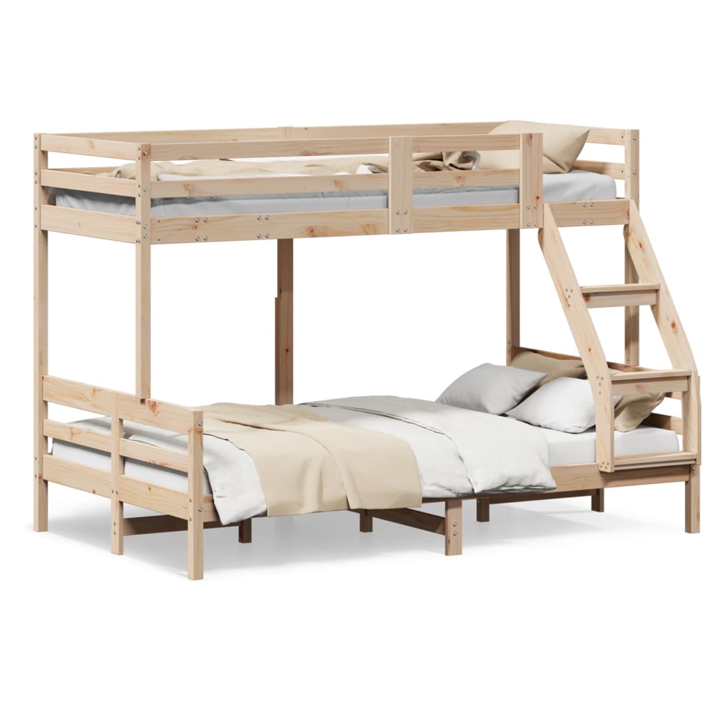 Bunk Bed Without Mattress 90X200/120X200 Cm Solid Wood