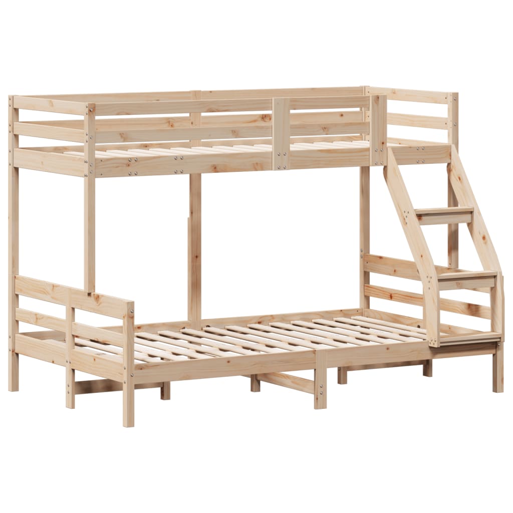 Bunk Bed Without Mattress 90X200/120X200 Cm Solid Wood