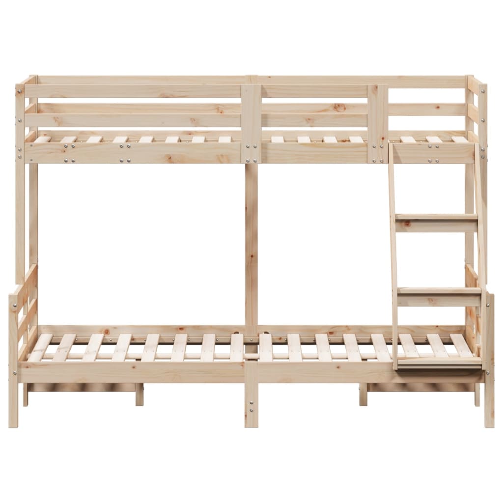 Bunk Bed Without Mattress 90X200/120X200 Cm Solid Wood