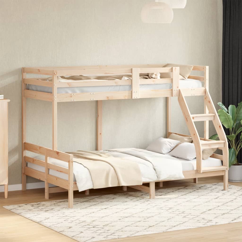 Bunk Bed Without Mattress 90X200/120X200 Cm Solid Wood