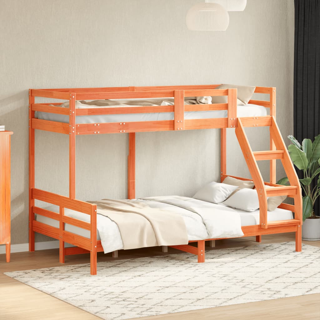 Bunk Bed Without Mattress 90X200/120X200 Cm Solid Wood