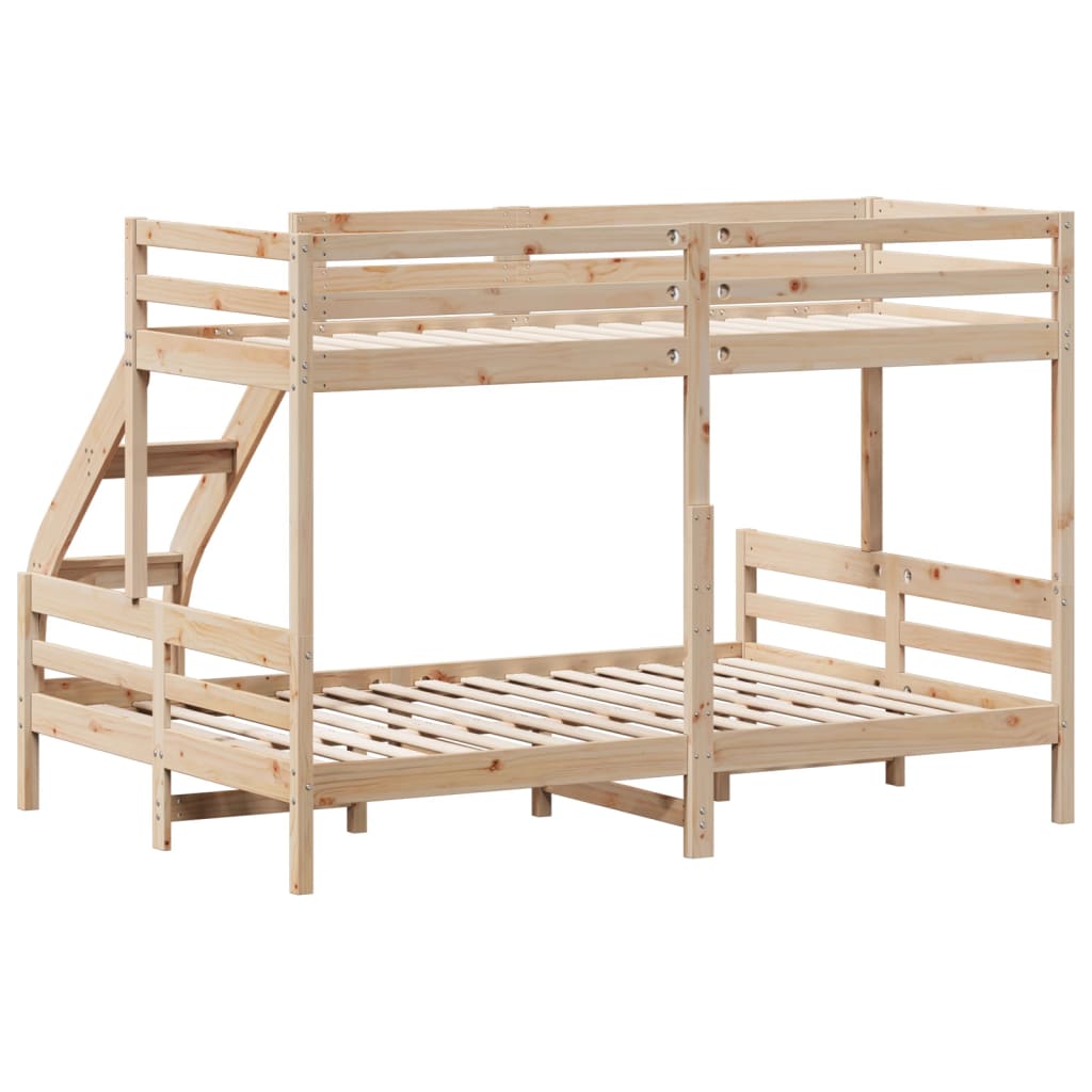 Bunk Bed Without Mattress 90X200/140X200 Cm Solid Wood