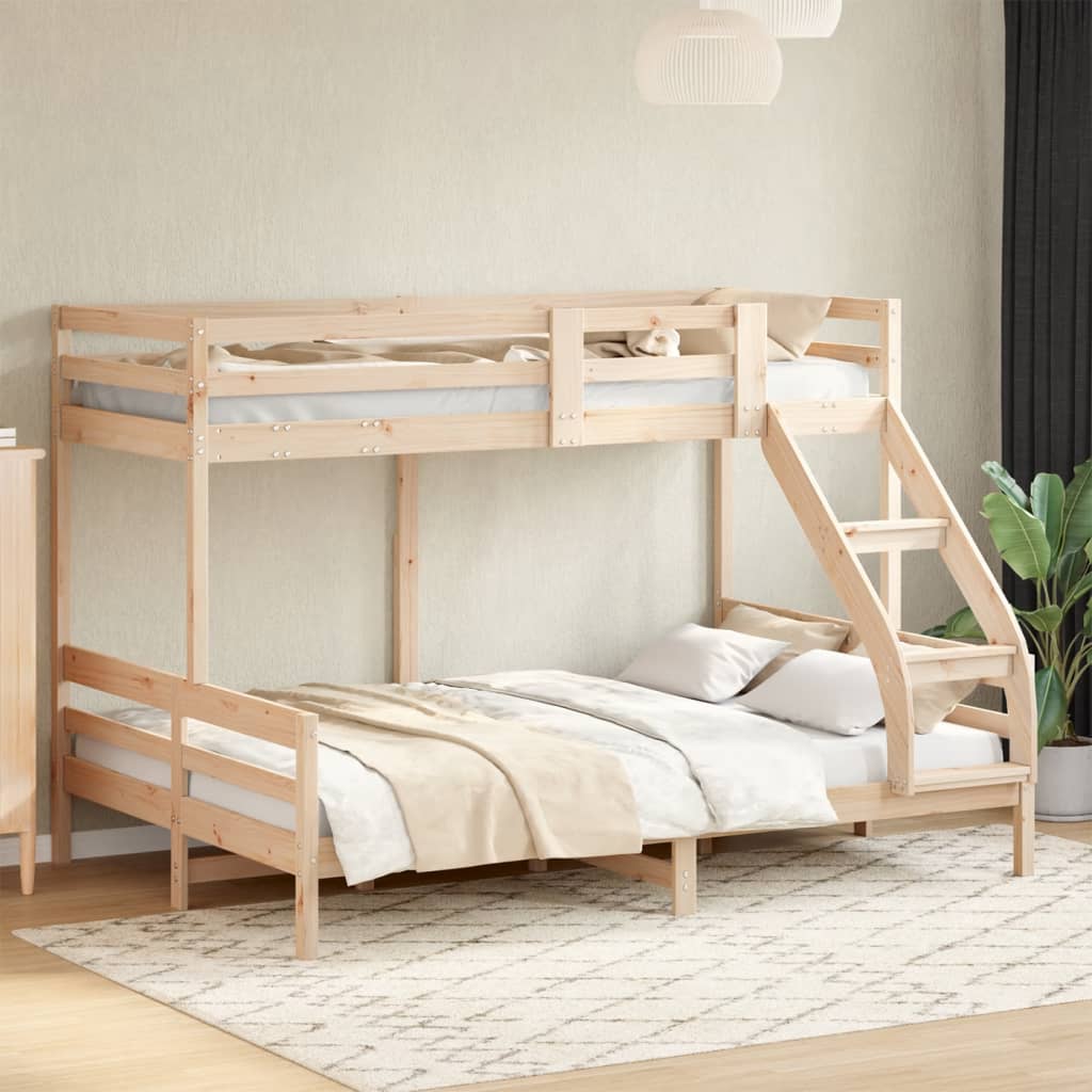Bunk Bed Without Mattress 90X200/140X200 Cm Solid Wood