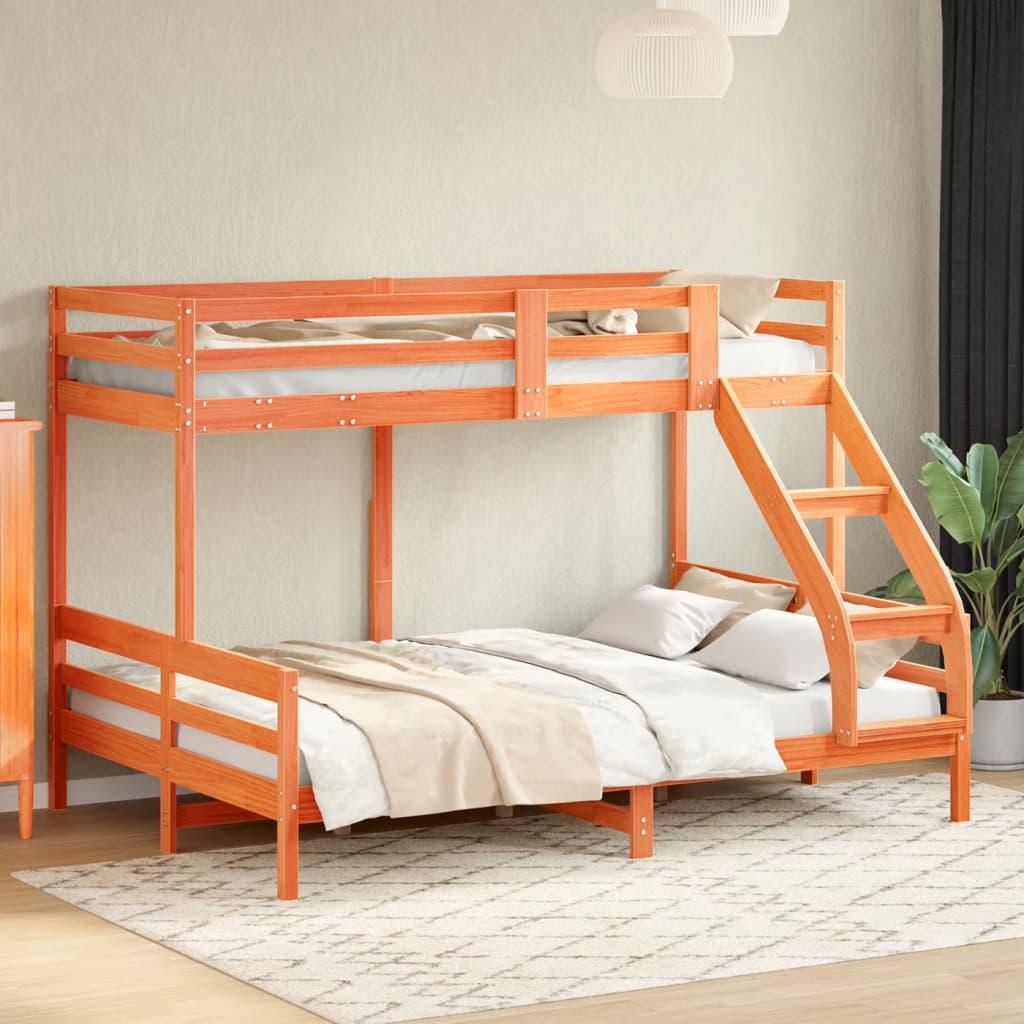 Bunk Bed Without Mattress 90X200/140X200 Cm Solid Wood