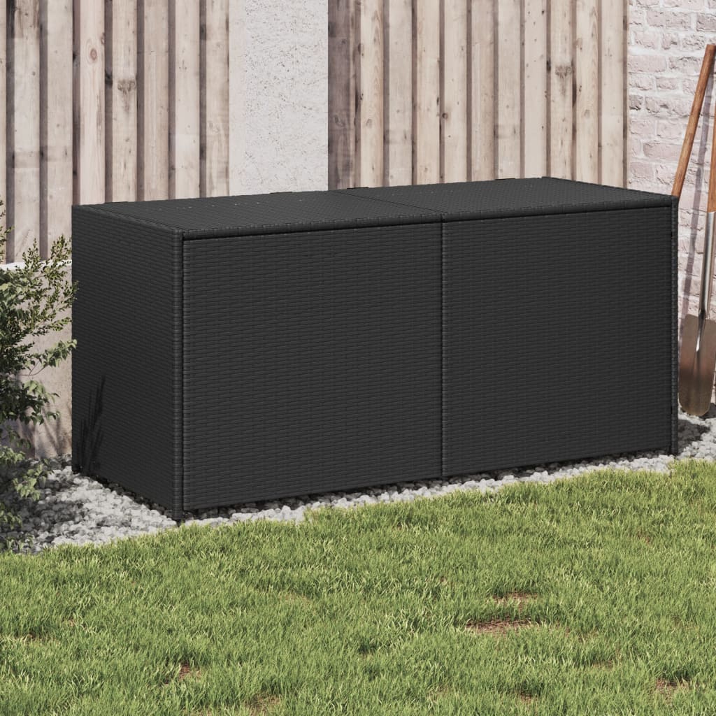 Garden Storage Box Poly Rattan