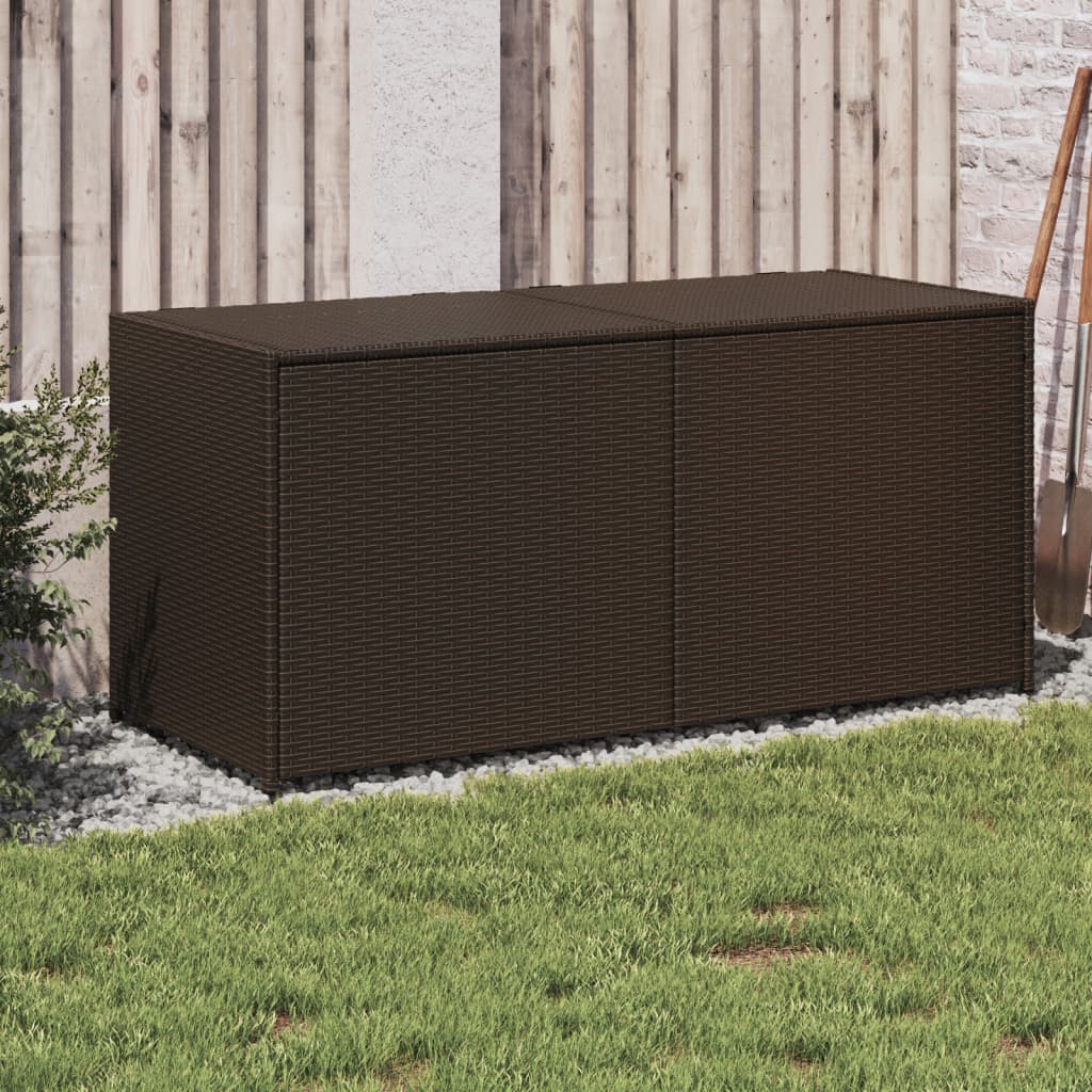 Garden Storage Box Poly Rattan