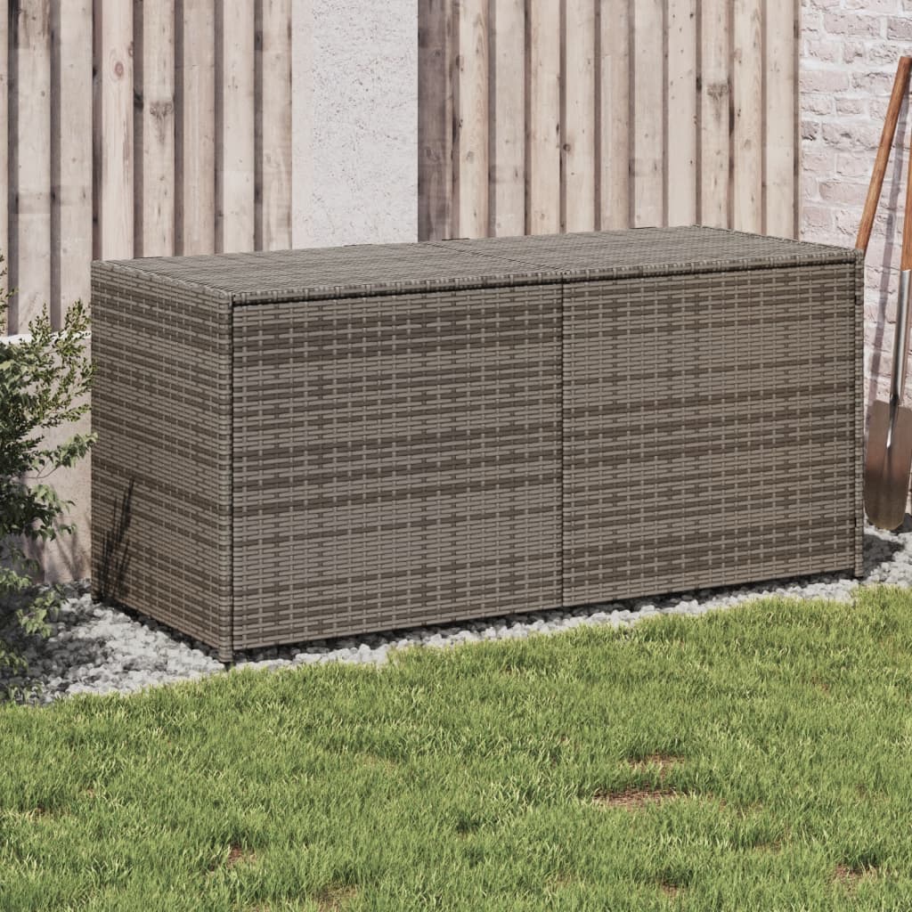 Garden Storage Box Poly Rattan