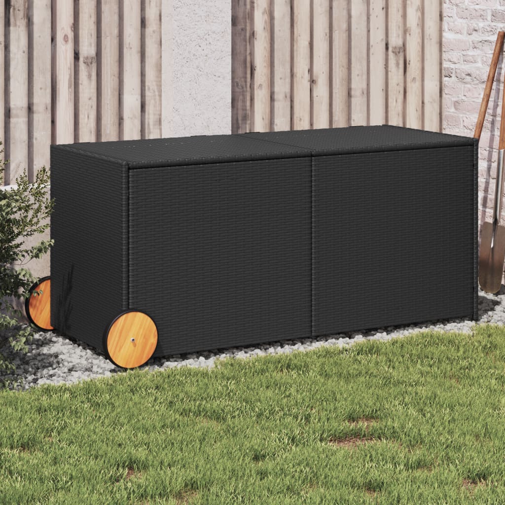 Garden Storage Box Poly Rattan