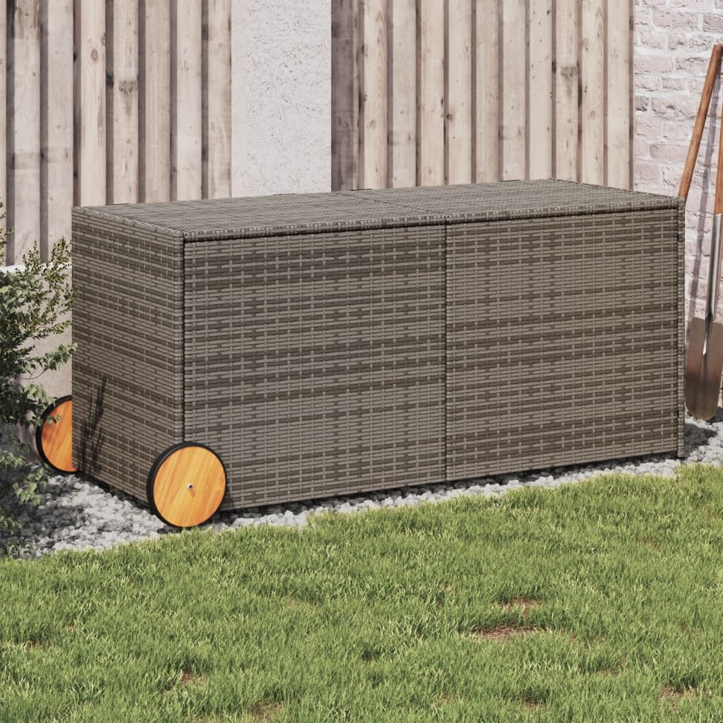 Garden Storage Box Poly Rattan
