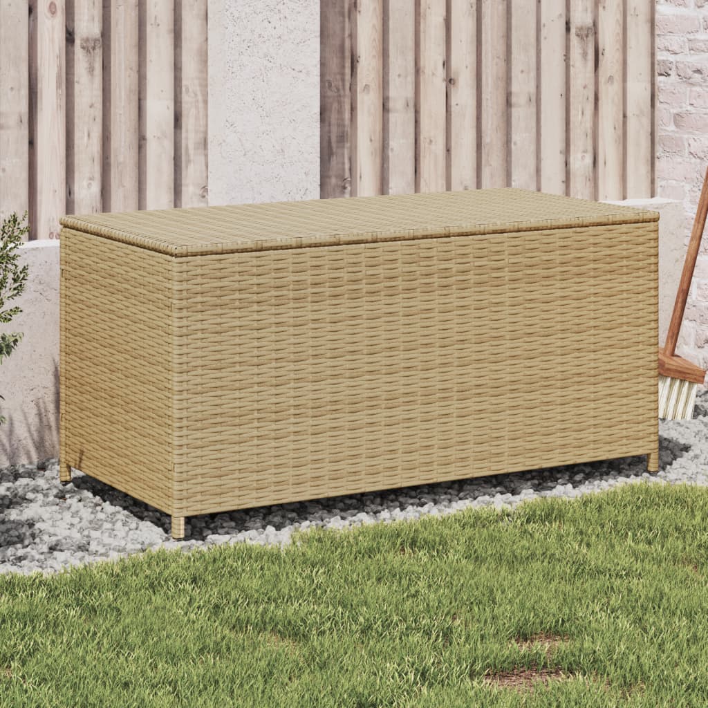 Garden Storage Box Poly Rattan