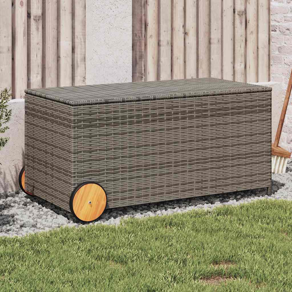Garden Storage Box Poly Rattan
