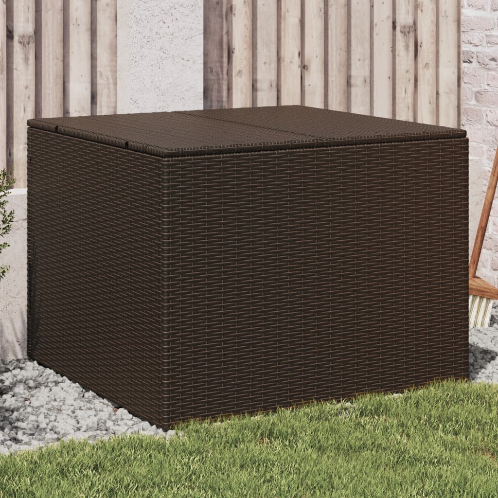 Garden Storage Box Poly Rattan