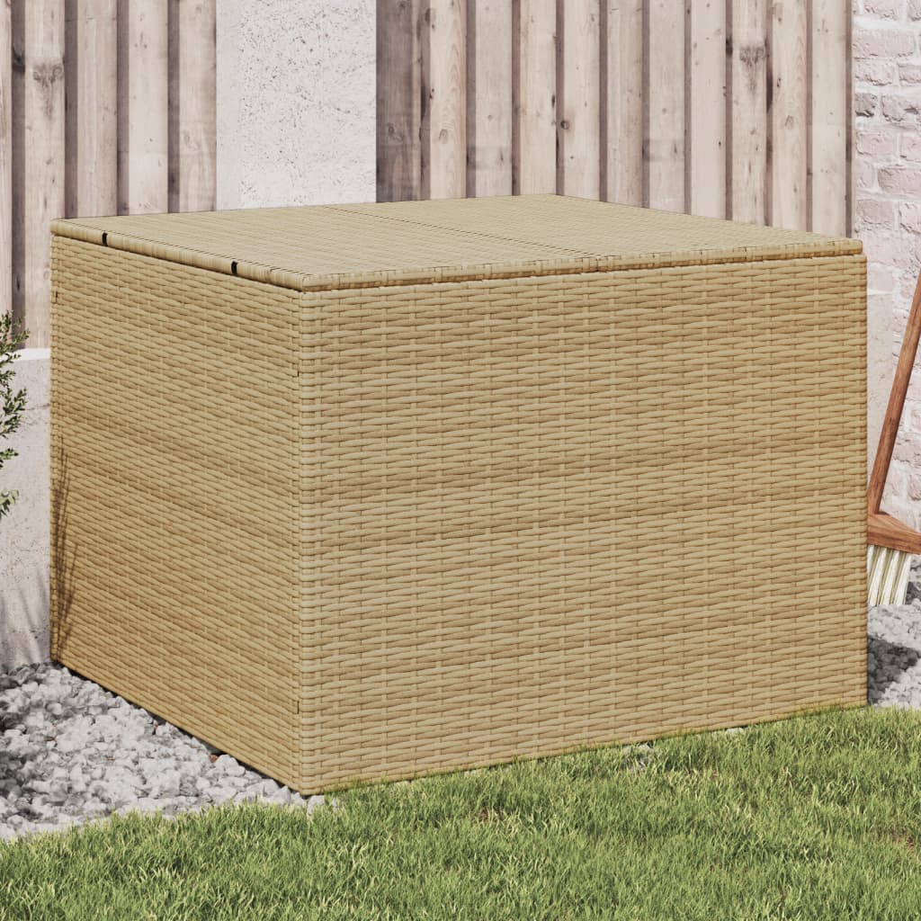 Garden Storage Box Poly Rattan