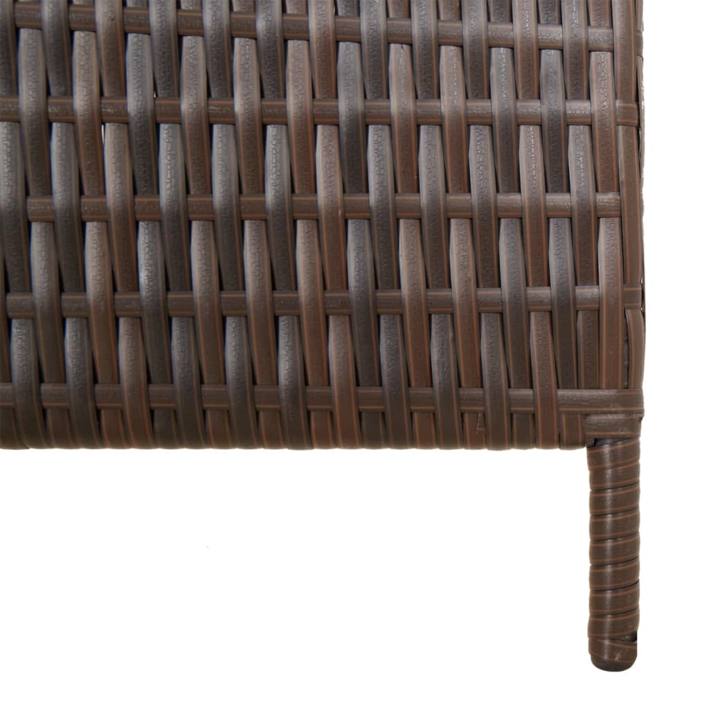 Room Divider 4 Panels Poly Rattan