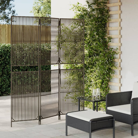 Room Divider 4 Panels Poly Rattan