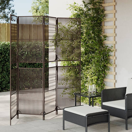 Room Divider 4 Panels Poly Rattan