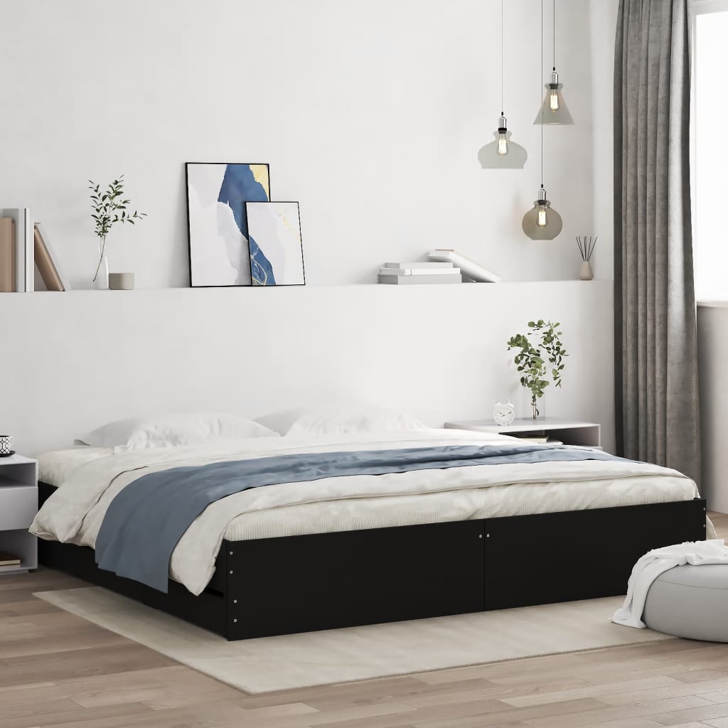 Bed Frame With Drawers Without Mattress Super King