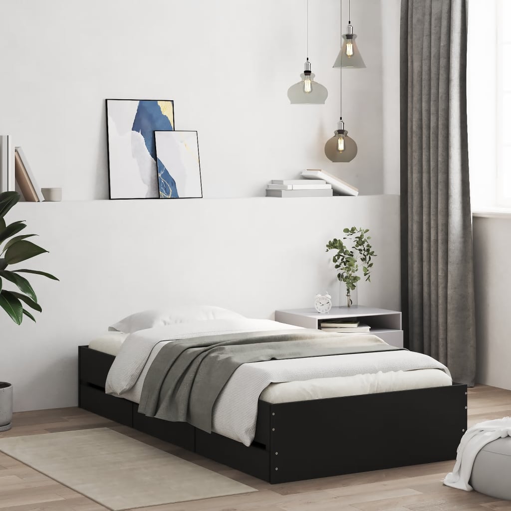 Bed Frame With Drawers Without Mattress Super King