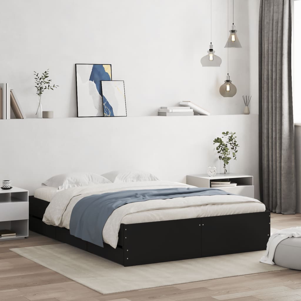 Bed Frame With Drawers Without Mattress Super King