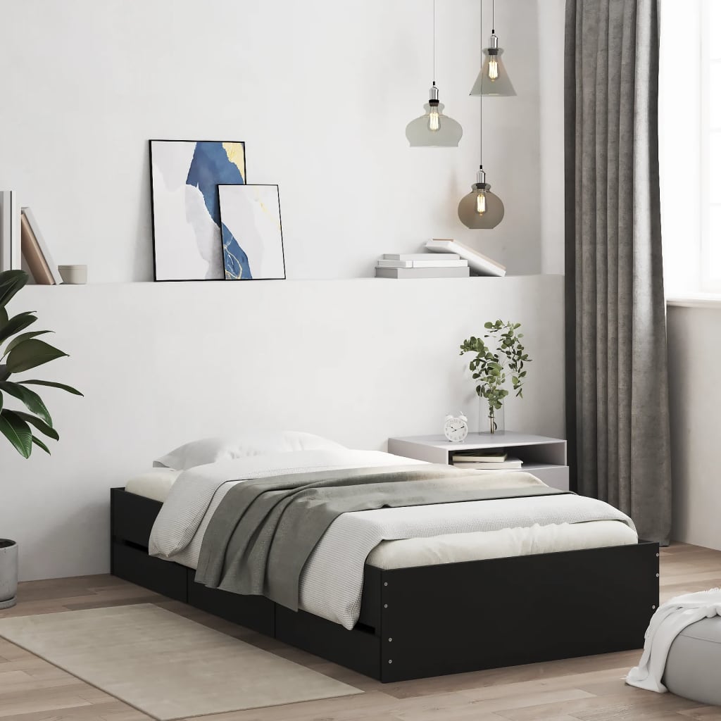Bed Frame With Drawers Without Mattress Super King