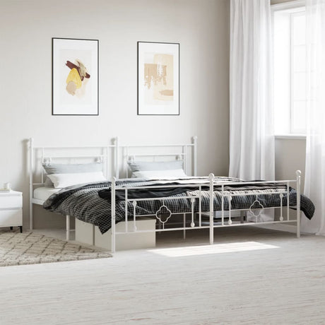 Metal Bed Frame Without Mattress 75X190Cm