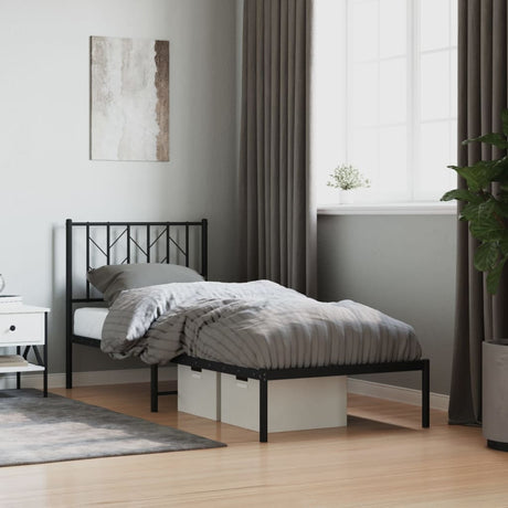Metal Bed Frame Without Mattress 90X200Cm