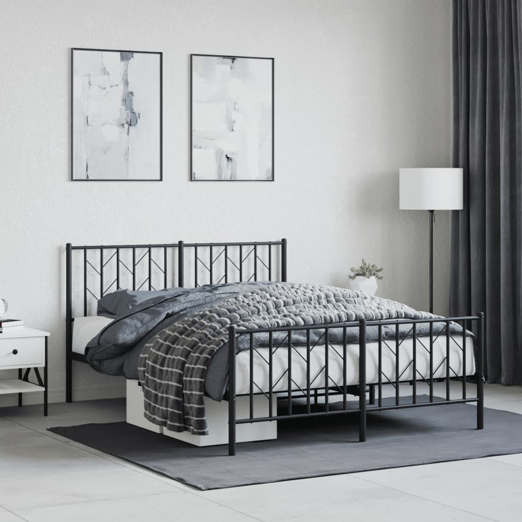 Metal Bed Frame Without Mattress 90X200Cm