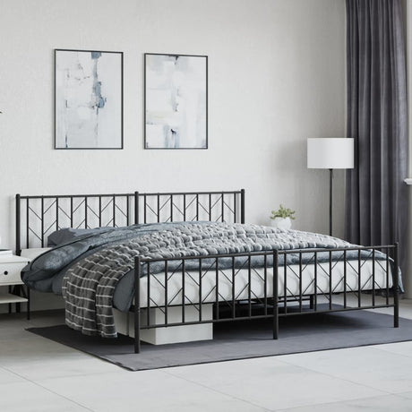 Metal Bed Frame Without Mattress 90X200Cm