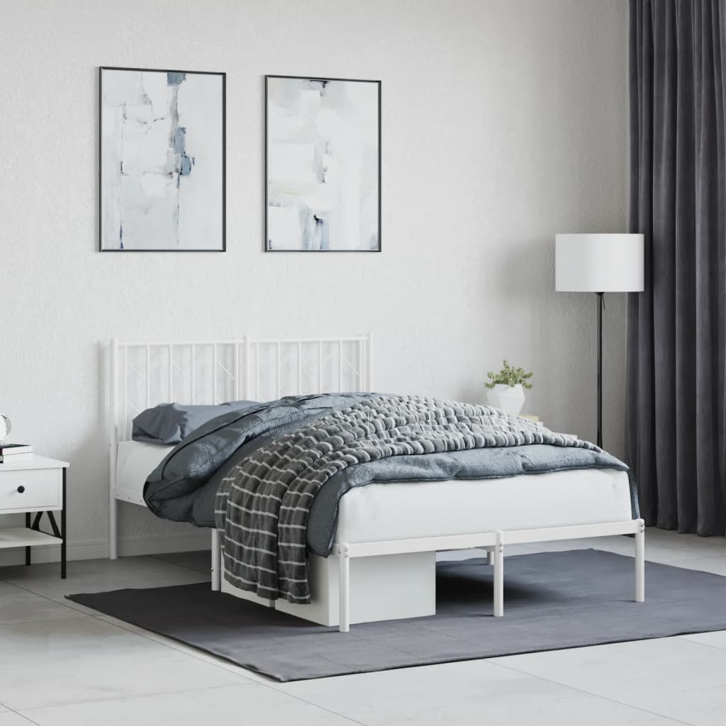 Metal Bed Frame Without Mattress 90X200Cm