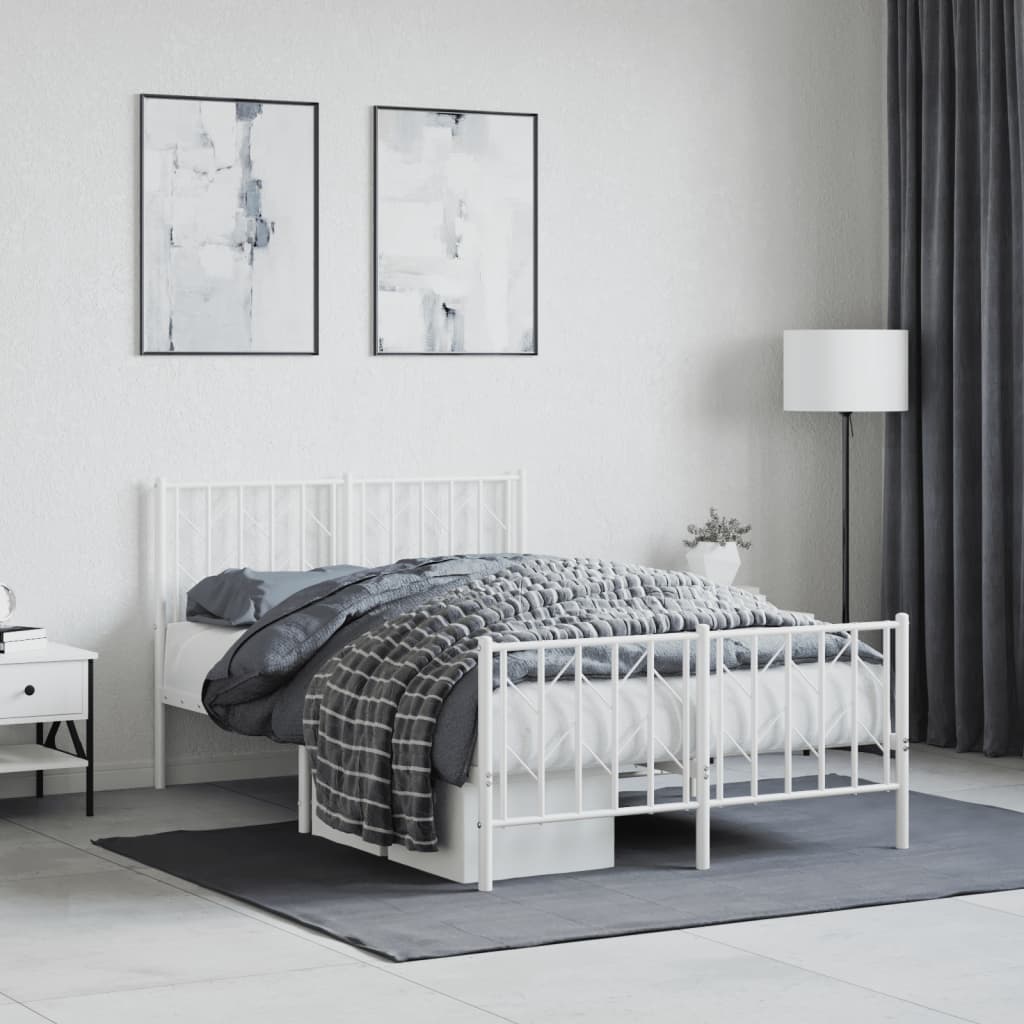 Metal Bed Frame Without Mattress 90X200Cm