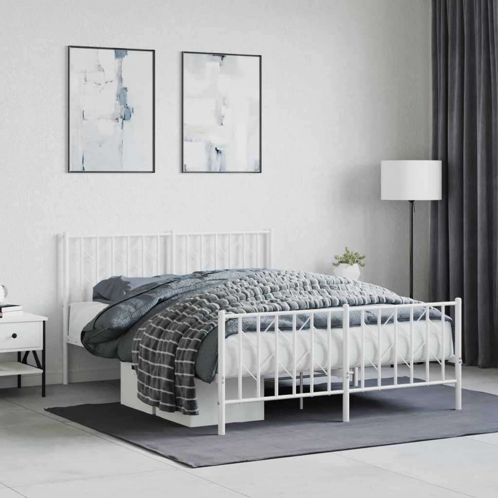 Metal Bed Frame Without Mattress 90X200Cm