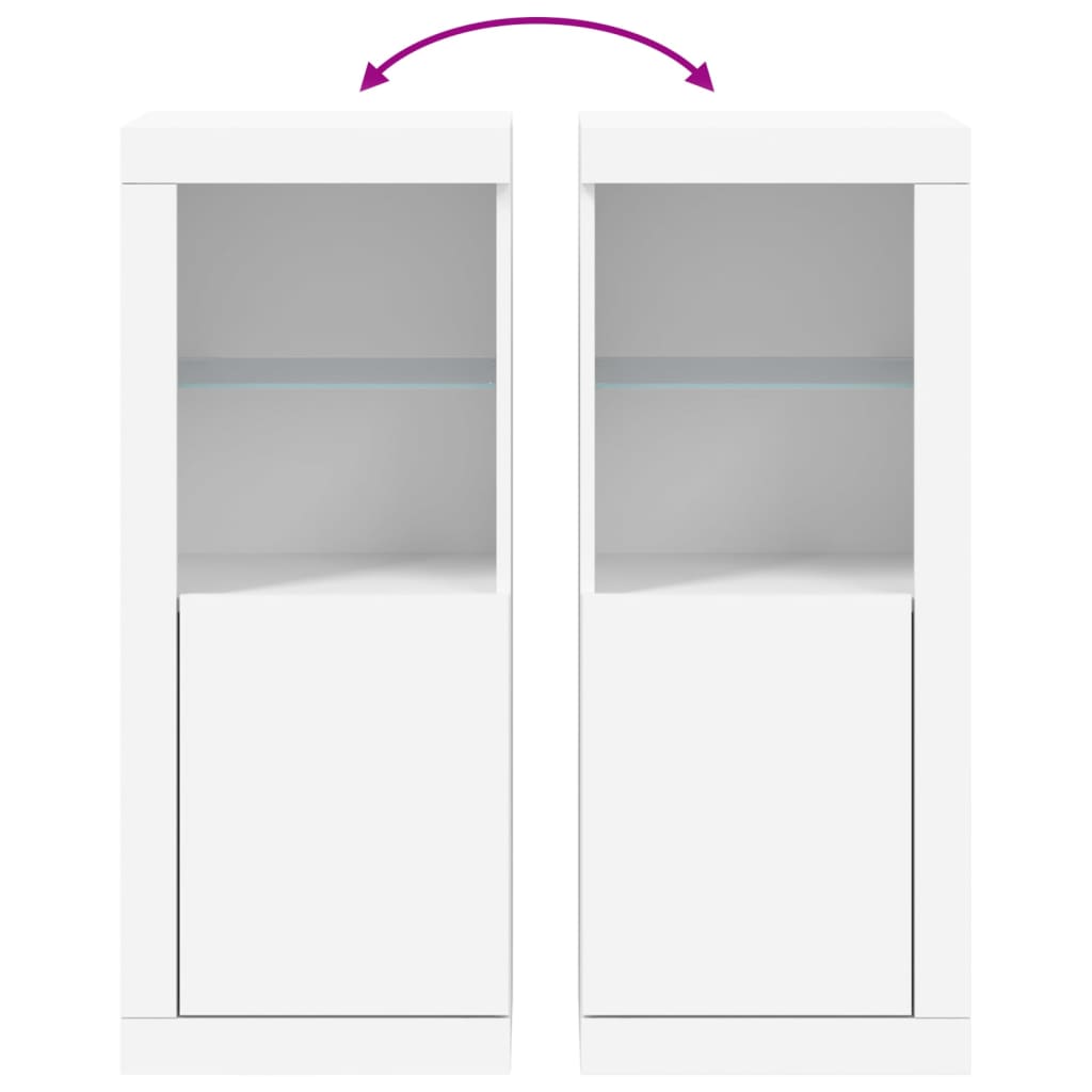 Sideboard With Led Lights 41X37X100 Cm