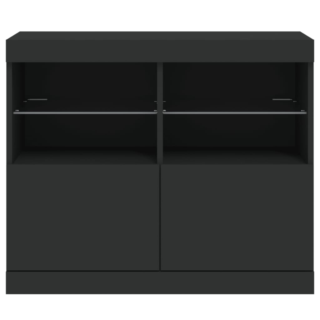 Sideboard With Led Lights 81X37X67 Cm