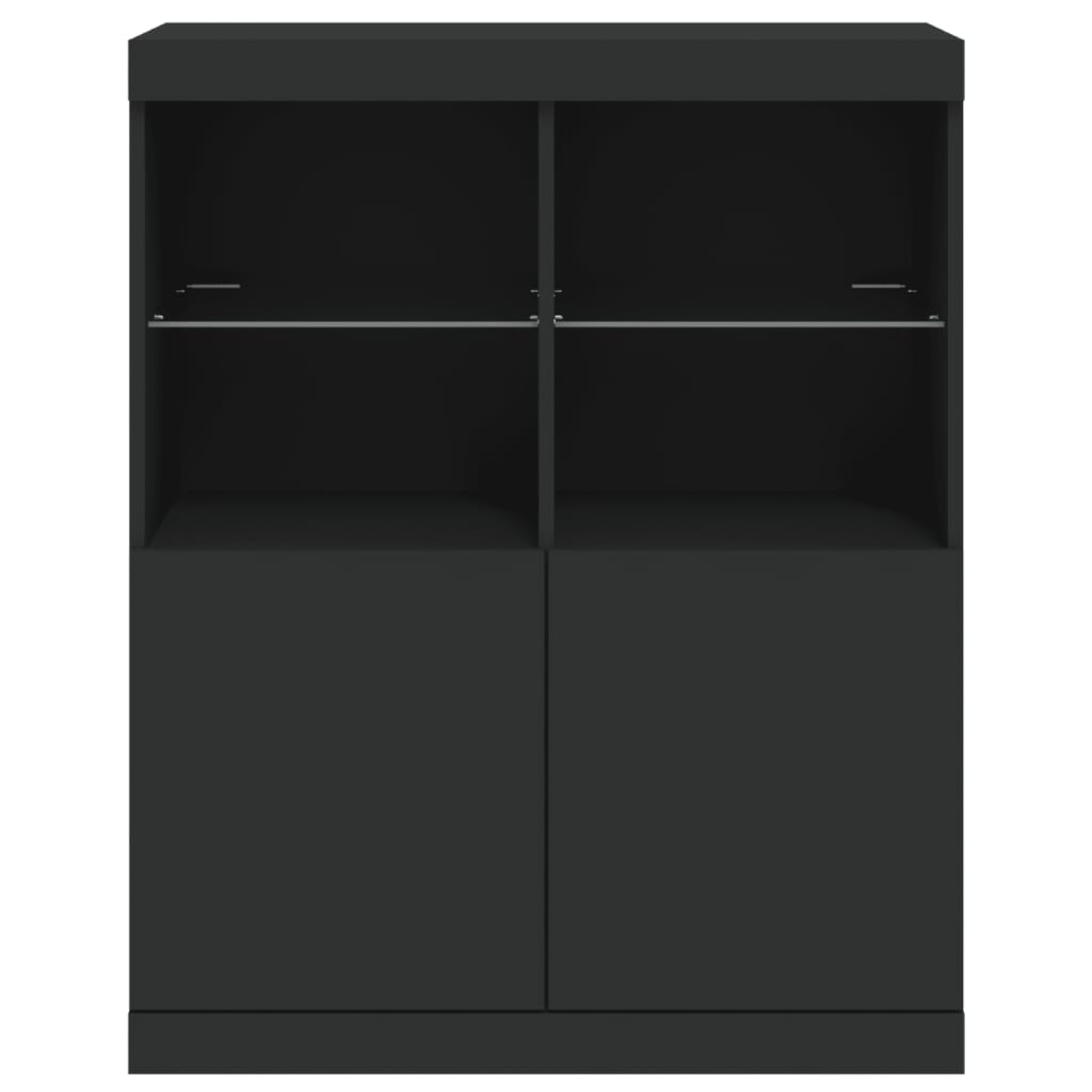 Sideboard With Led Lights 81X37X100 Cm