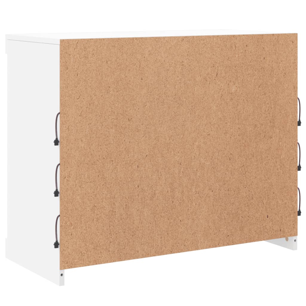 Sideboard With Led Lights 81X37X67 Cm