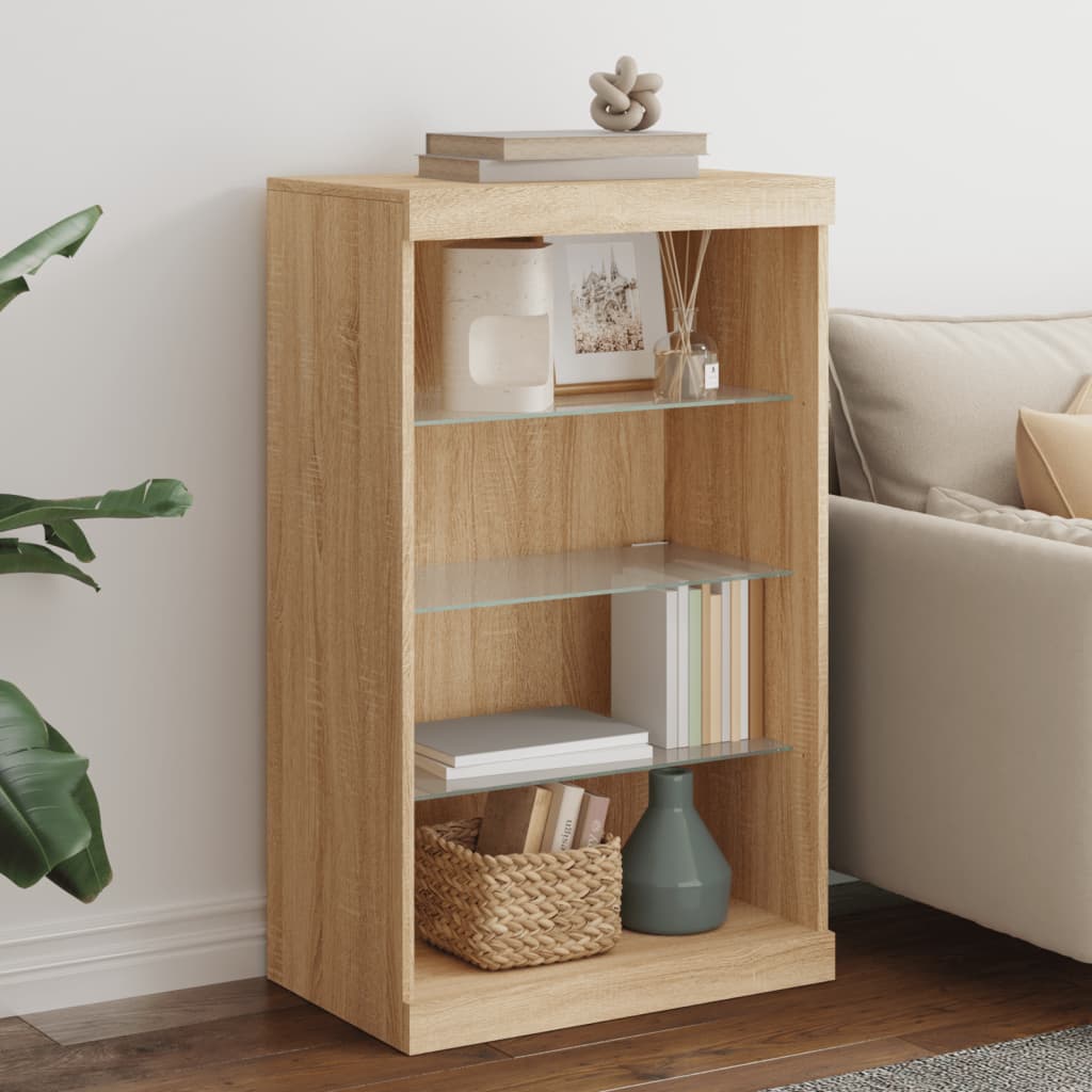 Sideboard With Led Lights 60.5X37X100 Cm