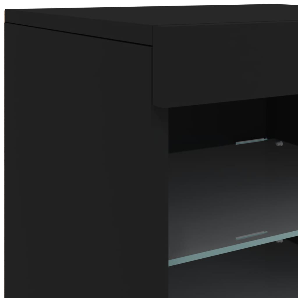 Sideboard With Led Lights 41X37X67 Cm